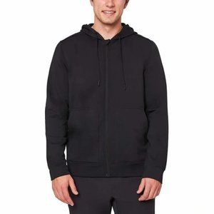 NWT Mondetta Outdoor Project Mens Full Zip Fleece Hoodie Black Size XL $70 CC263
